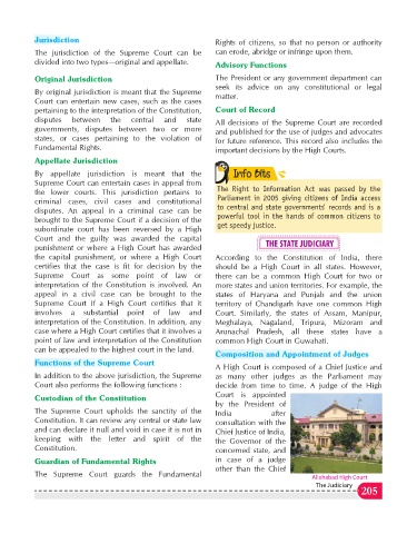 Functions of supreme top court